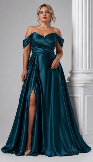 Варина платье в пол тёмная морская волна