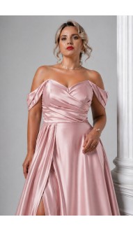 Варина платье в пол розовая пудра