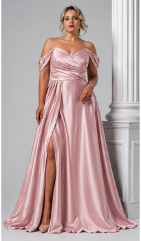 Варина платье в пол розовая пудра