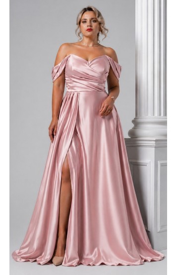 Варина платье в пол розовая пудра