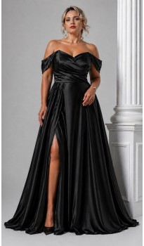 Варина платье в пол черное