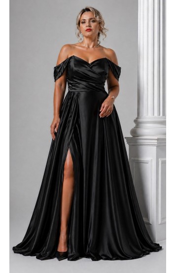 Варина платье в пол черное