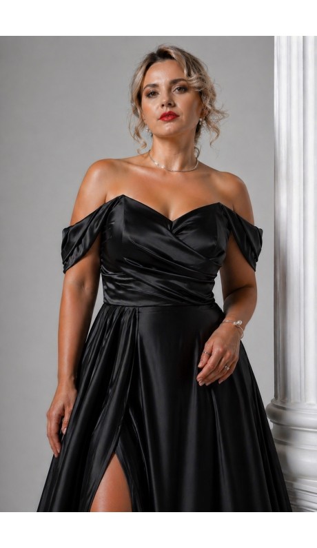 Варина платье в пол черное