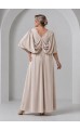 Трина 03 платье в пол светло-бежевое