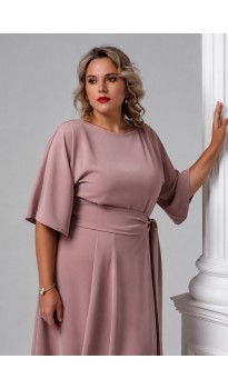 Корса платье в пол пыльная роза