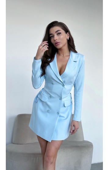 Таниша платье-пиджак голубое