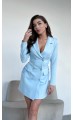 Таниша платье-пиджак голубое