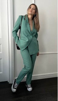 Лаурс брючный костюм ментоловый