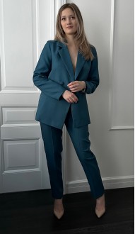 Лаурс брючный костюм морская волна