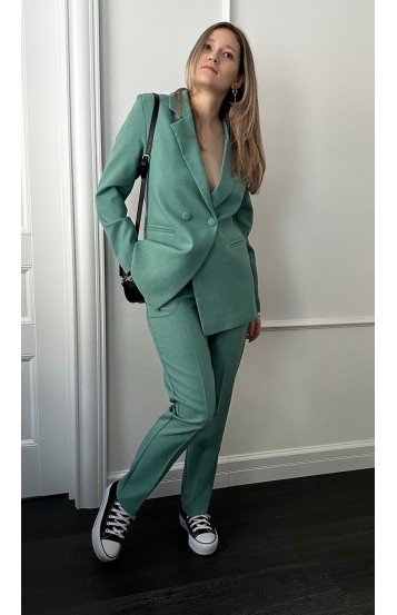 Лаурс брючный костюм ментоловый