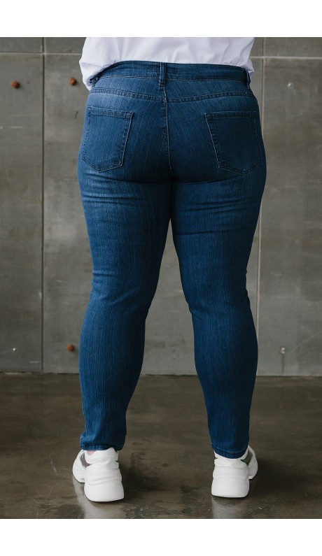 Дина джинсы синие в наличии