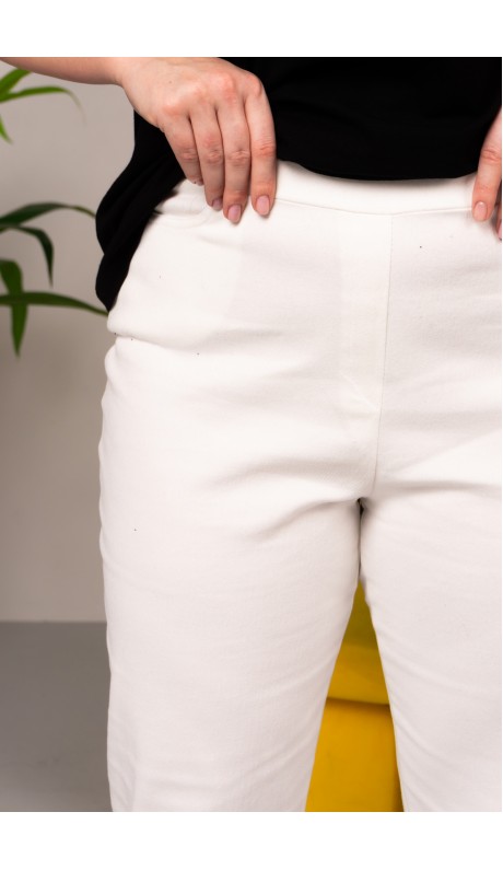 Хьюджи брюки белые
