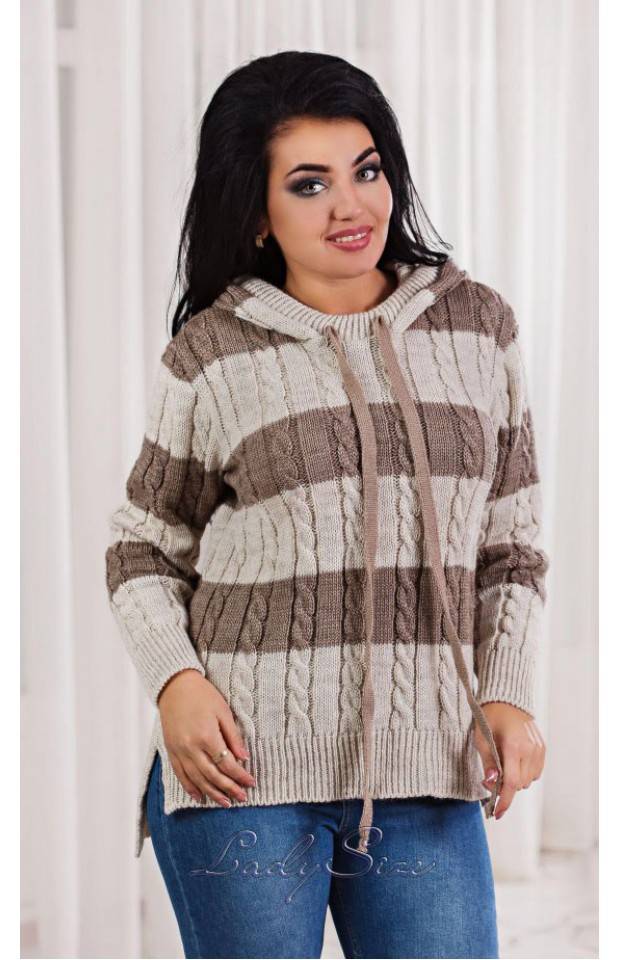 свитера больших размеров для женщин
